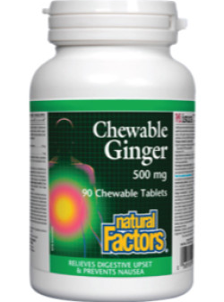 Natural factors
 - chewable ginger 500mg - 90 tabs For Discount