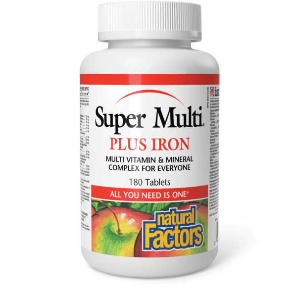 Natural factors - super multi plus iron Online now