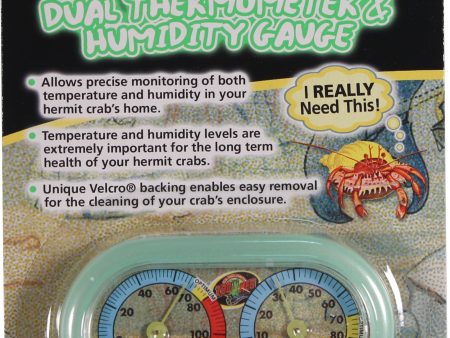 Zoo Med Laboratories Inc - Hermit Crab Thermometer humidity Gauge Online Hot Sale