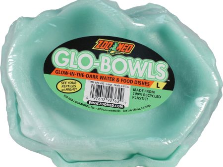 Zoo Med Laboratories Inc - Glow-bowl Glow In The Dark Water And Food Dishes Supply