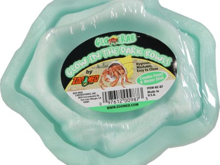 Zoo Med Laboratories Inc - Hermit Crab Combo Bowl Glow In The Dark Online