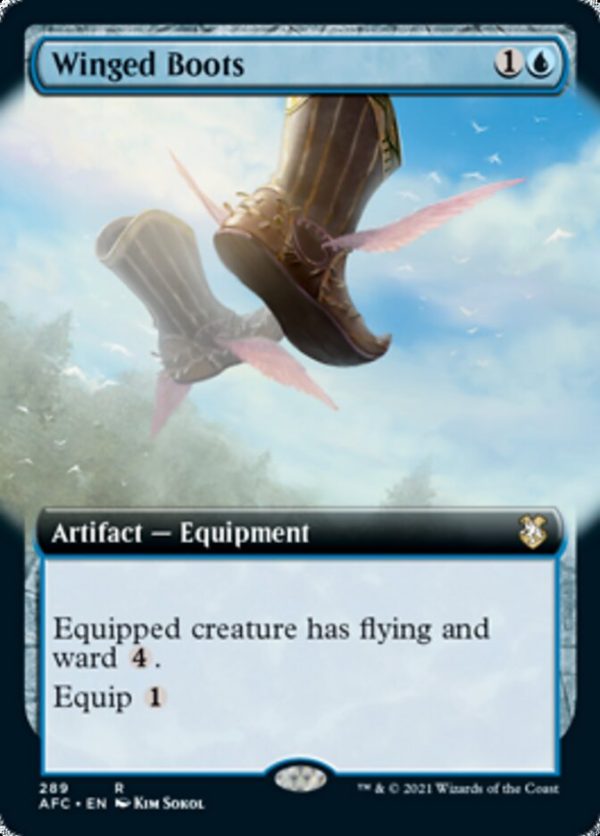 Winged Boots (Extended Art) [Dungeons & Dragons: Adventures in the Forgotten Realms Commander] Online Hot Sale