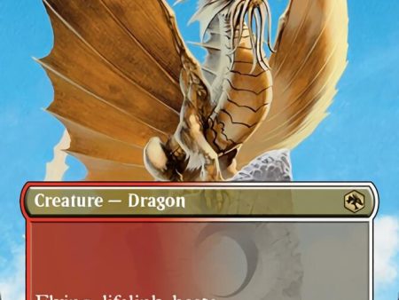 Adult Gold Dragon (Borderless Alternate Art) [Dungeons & Dragons: Adventures in the Forgotten Realms] Sale