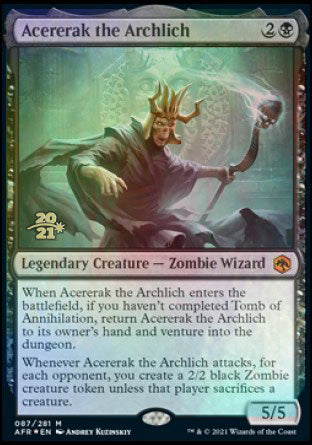 Acererak the Archlich [Dungeons & Dragons: Adventures in the Forgotten Realms Prerelease Promos] Hot on Sale