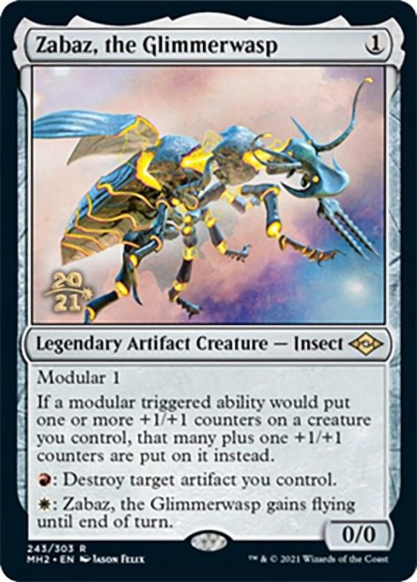 Zabaz, the Glimmerwasp [Modern Horizons 2 Prerelease Promos] For Sale