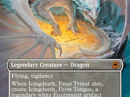 Icingdeath, Frost Tyrant (Borderless Alternate Art) [Dungeons & Dragons: Adventures in the Forgotten Realms] For Discount