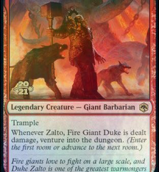 Zalto, Fire Giant Duke [Dungeons & Dragons: Adventures in the Forgotten Realms Prerelease Promos] Fashion