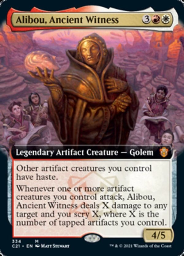 Alibou, Ancient Witness (Extended Art) [Commander 2021] Fashion