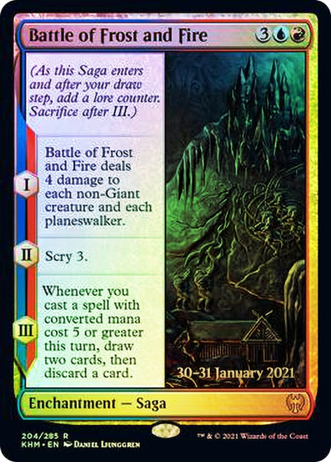 Battle of Frost and Fire [Kaldheim Prerelease Promos] Online Hot Sale