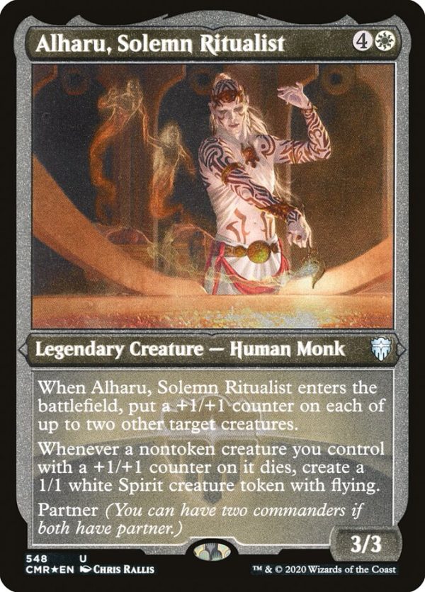 Alharu, Solemn Ritualist (Etched) [Commander Legends] Online Sale