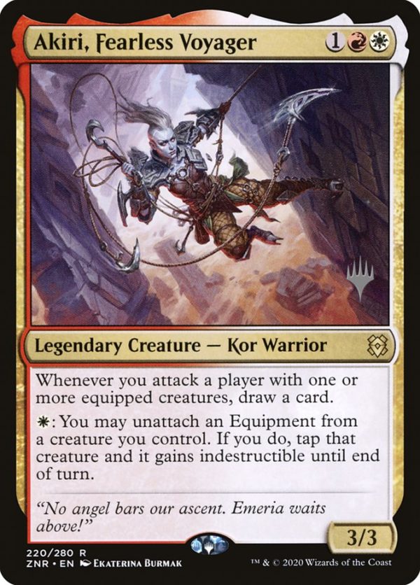 Akiri, Fearless Voyager (Promo Pack) [Zendikar Rising Promos] Online Sale